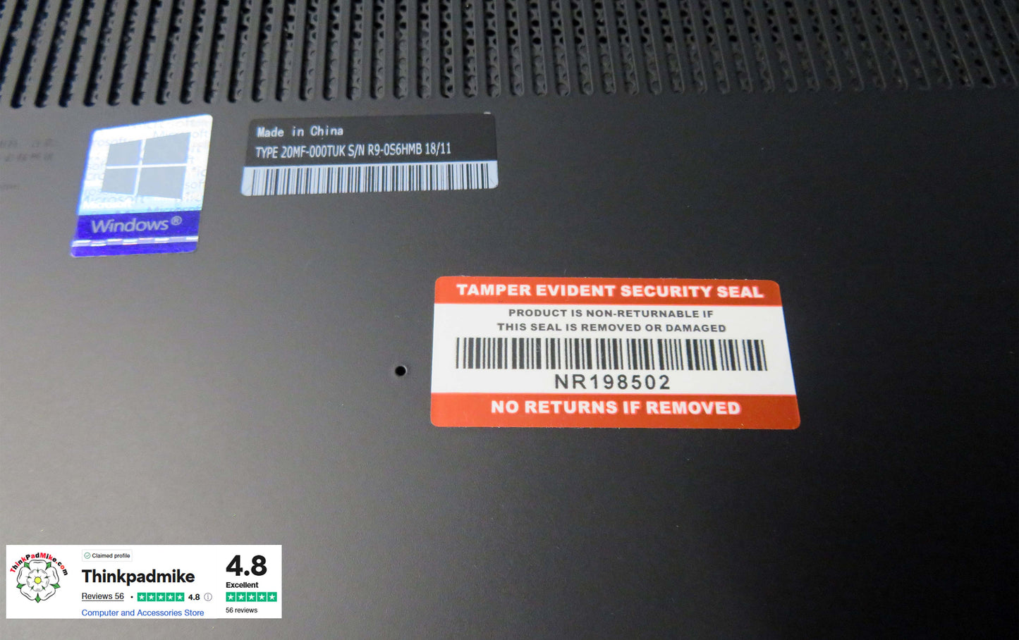 Lenovo ThinkPad x1 Extreme i7 *HEX CORE* 8750H 2.20Ghz 32GB RAM 512GB IPS UHD TOUCH NVIDIA GTX 1050 (1148)