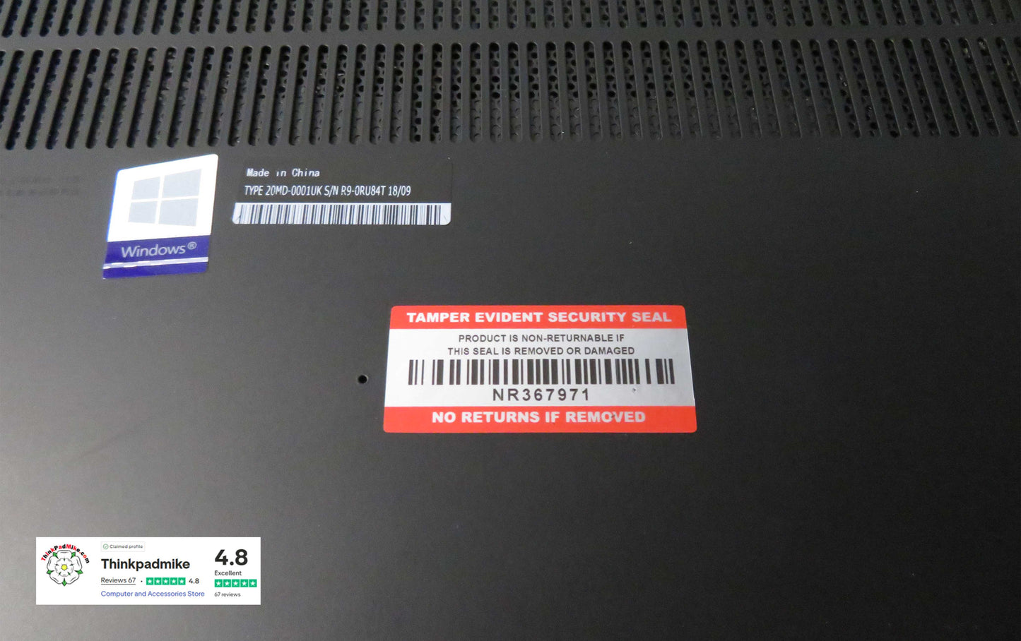 Lenovo ThinkPad P1 i7 *HEX CORE* 8750H 2.2Ghz 32GB RAM 256GB +256GB SSDs IPS B\L KB NVIDIA P1000 (1155)