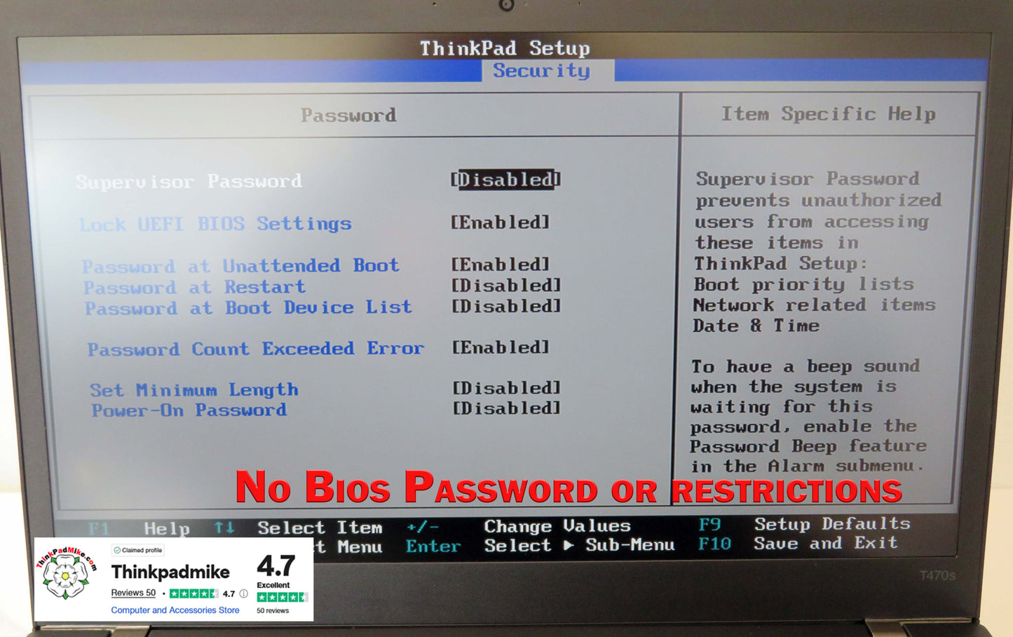 Lenovo ThinkPad T470s i7 7600U 2.8Ghz 20GB RAM 256GB SSD IPS Touch Screen B\LKB (1130)