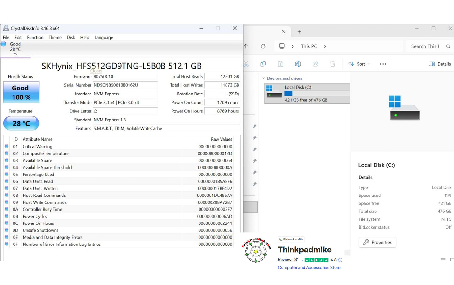 Lenovo ThinkPad T490s i7 1.8Ghz 8565U 16GB RAM 512GB SSD IPS WWAN 4g (1316)