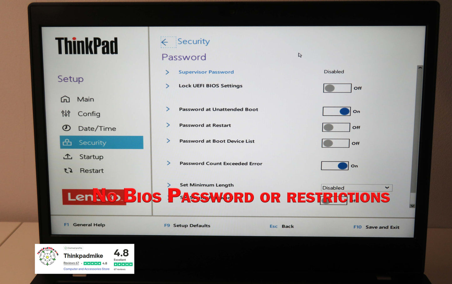 Lenovo ThinkPad L14 AMD Ryzen 7 Pro 8 CORE 32GB RAM 256GB SSD IPS FHD SCREEN (1206)