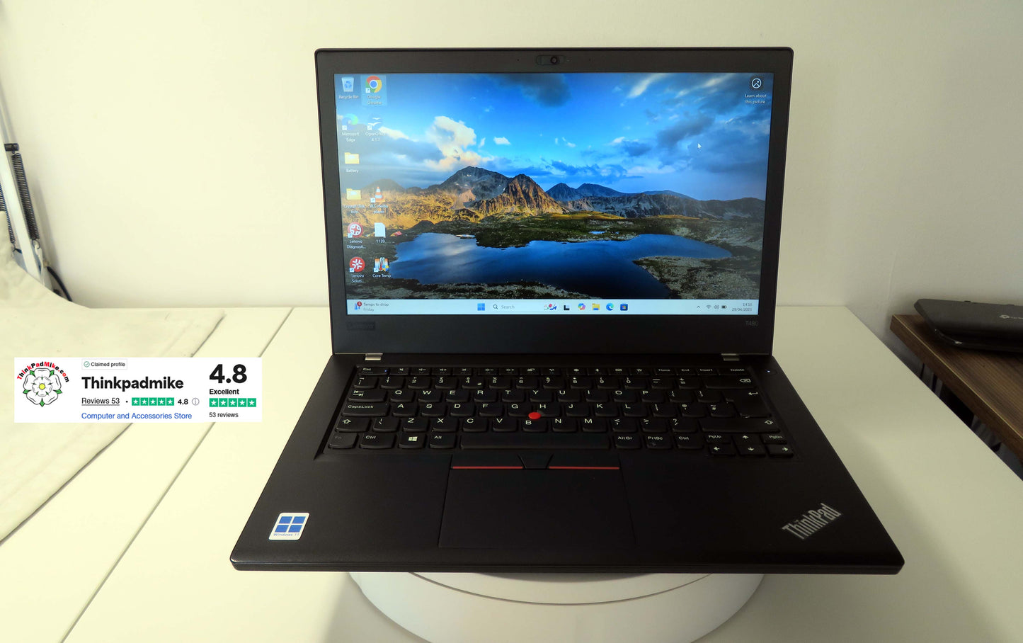 Lenovo ThinkPad T480 i5 8250U 16GB RAM 256GB SSD IPS SCREEN WIN11 (1139)