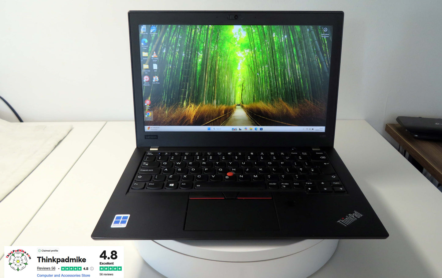 Lenovo ThinkPad x280 i7 8550U 1.8Ghz 8GB RAM 250GB SSD IPS Screen Backlit Keyboard WIN11 (846)