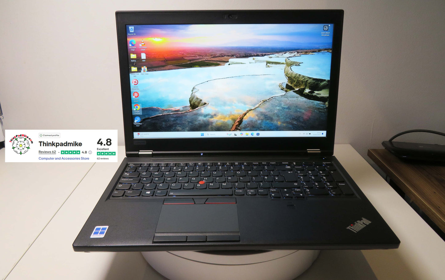 Lenovo ThinkPad P52 i7 *HEX CORE* 8750H 2.20Ghz 32GB RAM 256GB+512GB+256GB+500GB IPS B\L KB NVIDIA P1000 (1097)