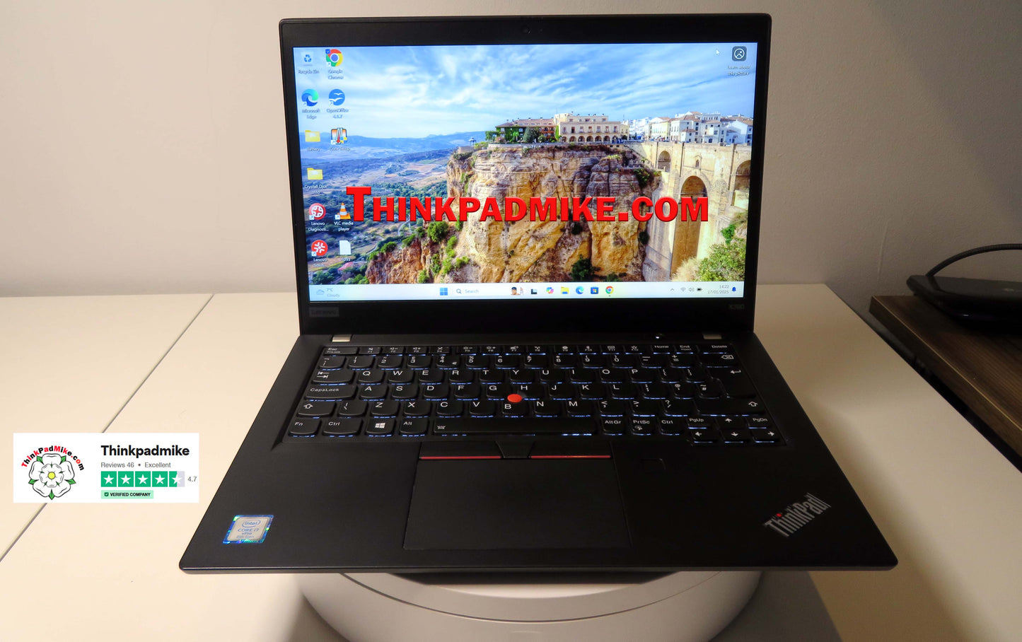 Lenovo ThinkPad x390 i7 1.9Ghz 8665U 16GB RAM 512GB SSD IPS Touch Screen B\L KB (1093)