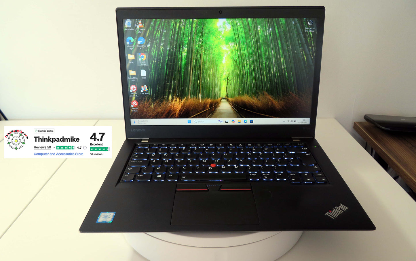 Lenovo ThinkPad T470s i7 7600U 2.8Ghz 20GB RAM 256GB SSD IPS Touch Screen B\LKB (1130)