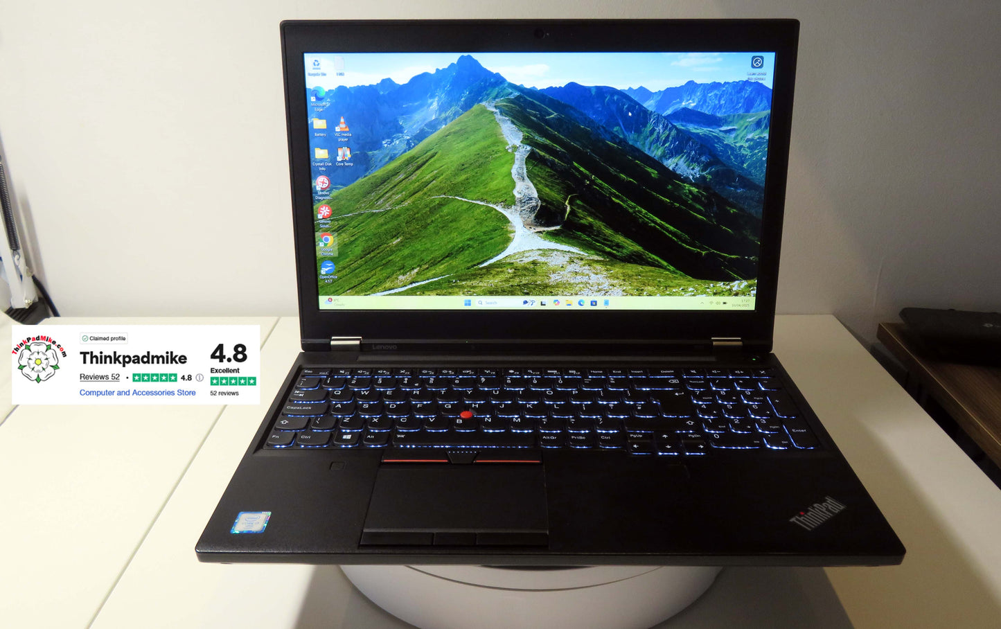 Lenovo ThinkPad P50 i7 6820HQ 64GB RAM 256GB+256GB SSDs IPS NVIDIA M1000M (1108)