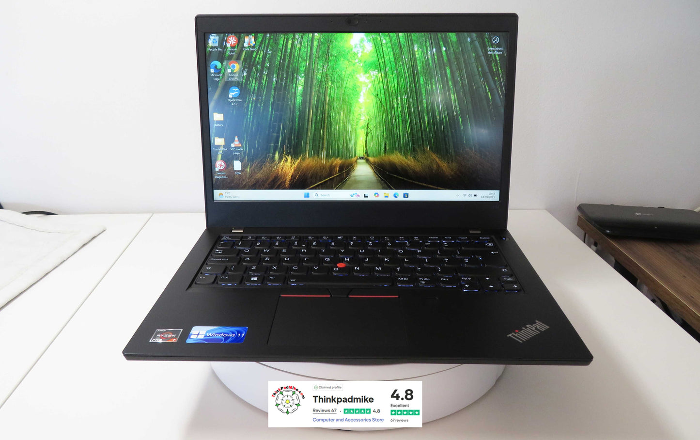 Lenovo ThinkPad L14 AMD Ryzen 7 Pro 8 CORE 32GB RAM 256GB SSD IPS FHD SCREEN (1206)