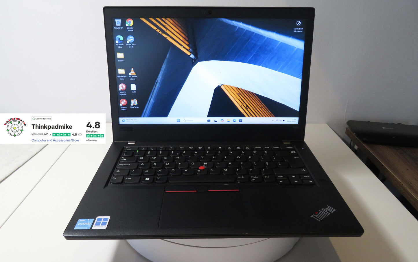 Lenovo ThinkPad T480 i5 8350U 32GB RAM 256GB SSD IPS SCREEN WIN11 (1190)