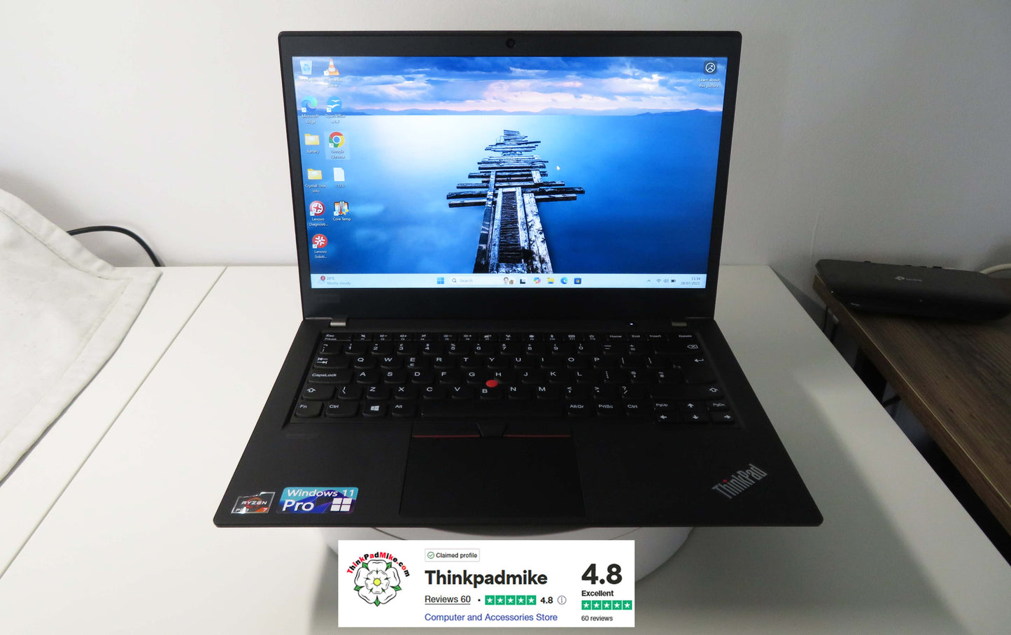 Lenovo ThinkPad T14 AMD Ryzen 7 Pro 8 CORE 32GB RAM 256GB SSD IPS FHD SCREEN (1176)