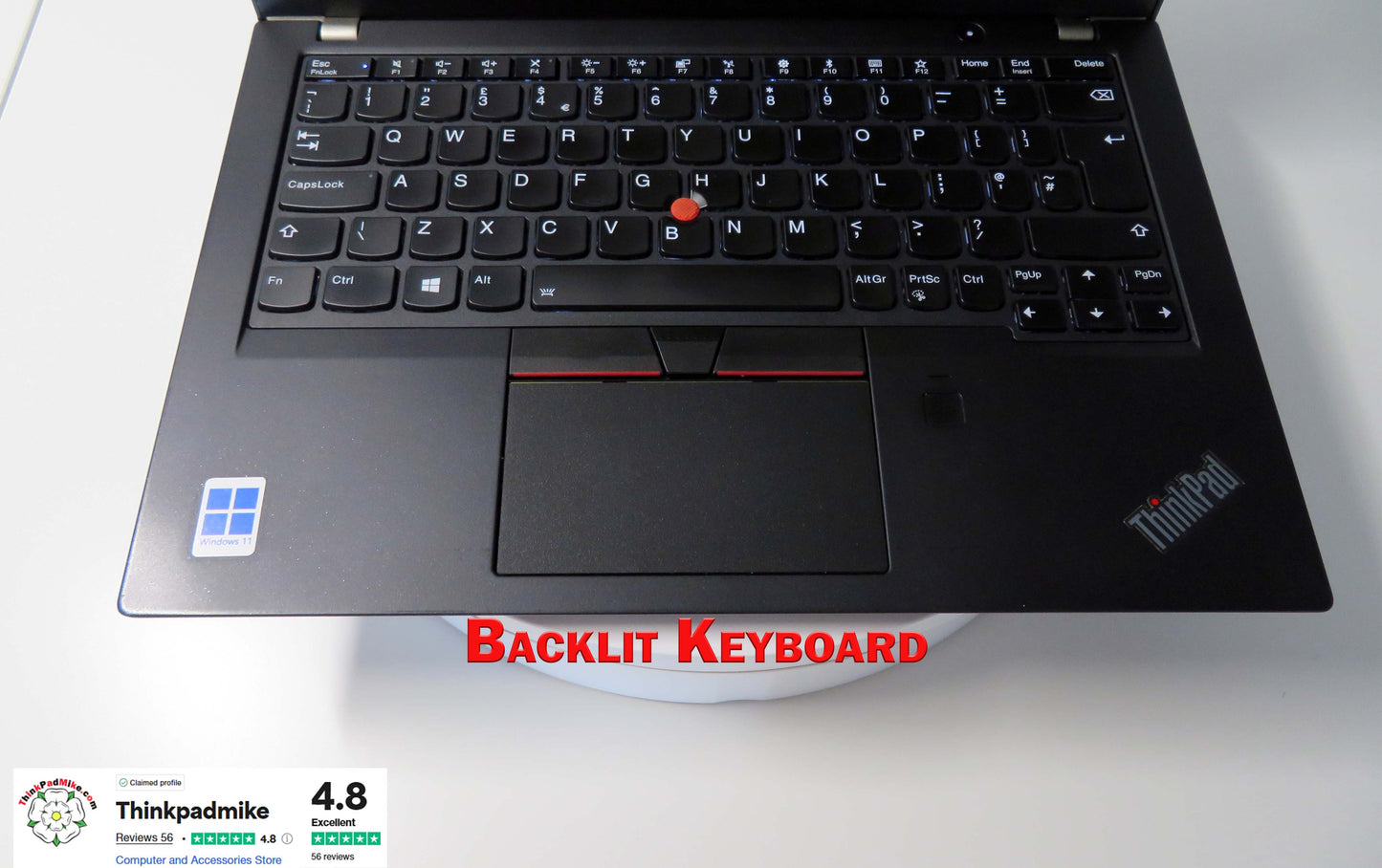 Lenovo ThinkPad x280 i7 8550U 1.8Ghz 8GB RAM 250GB SSD IPS Screen Backlit Keyboard WIN11 (846)