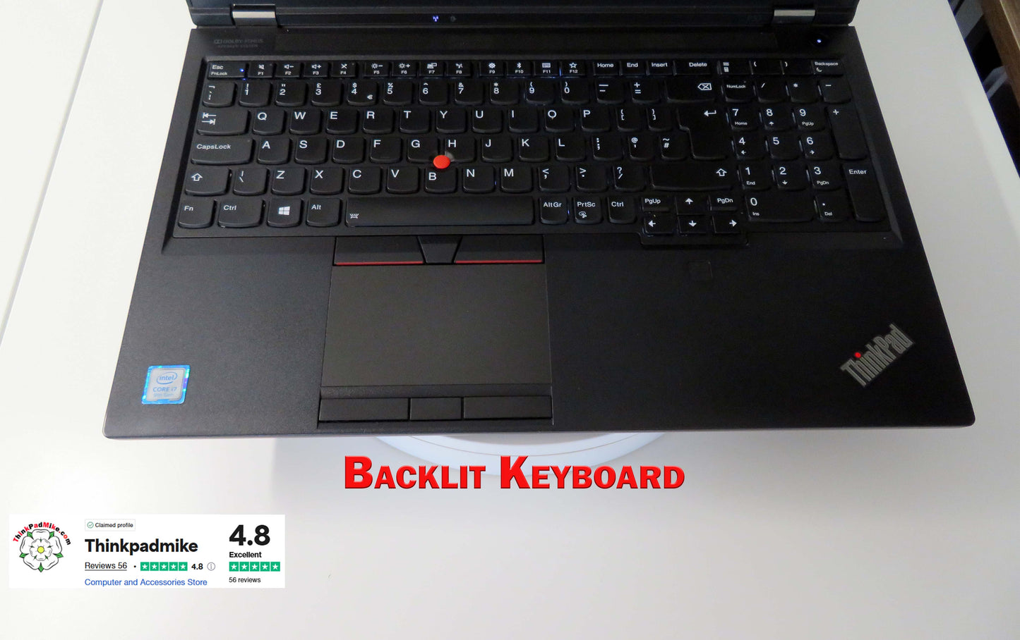 Lenovo ThinkPad P53 i7 *6 CORE* 9750H 2.6Ghz 64GB RAM 512GB IPS B\L KB NVIDIA T2000 (1145)