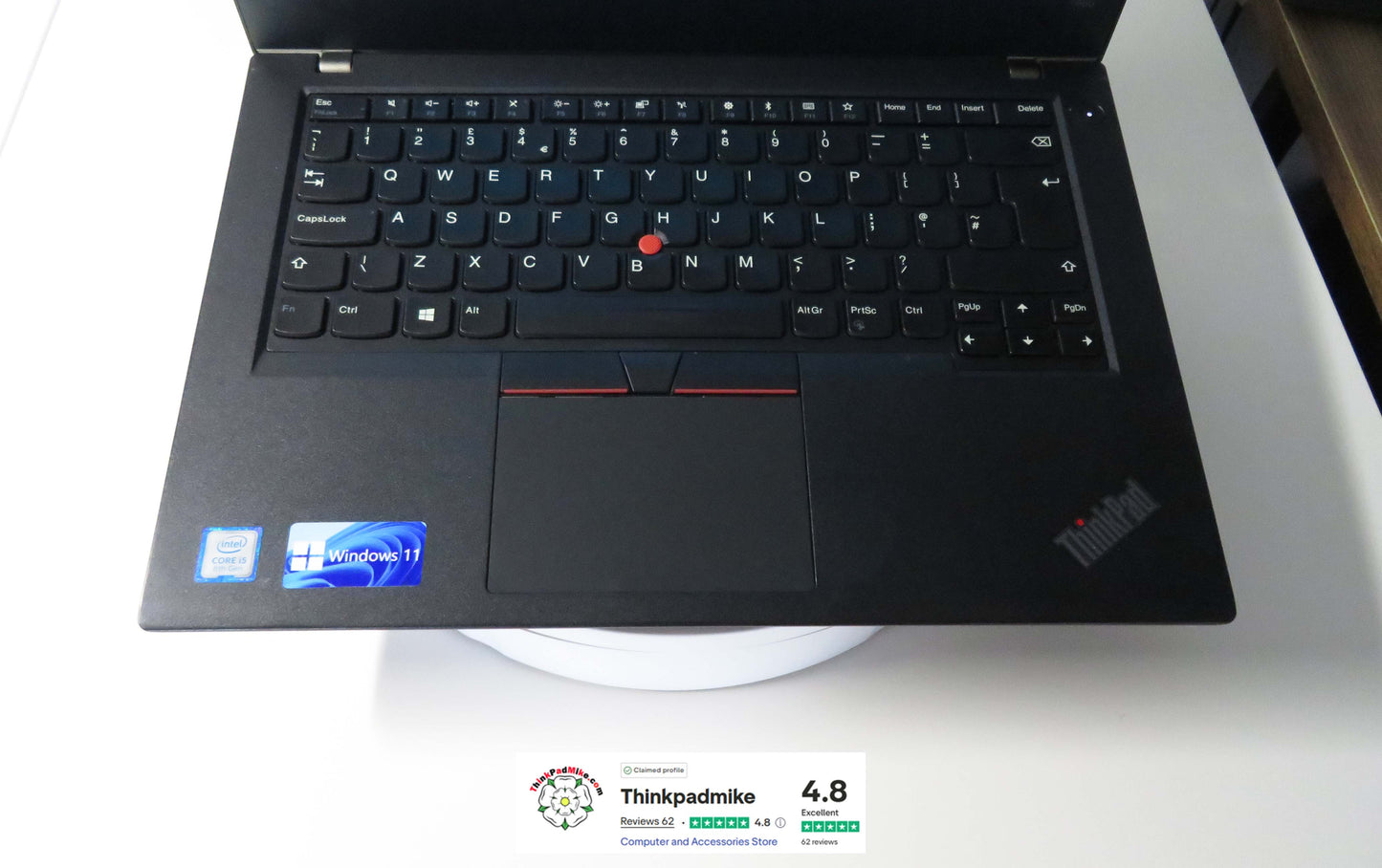 Lenovo ThinkPad T480 i5 8250U 16GB RAM 256GB SSD IPS SCREEN WIN11 (1191)