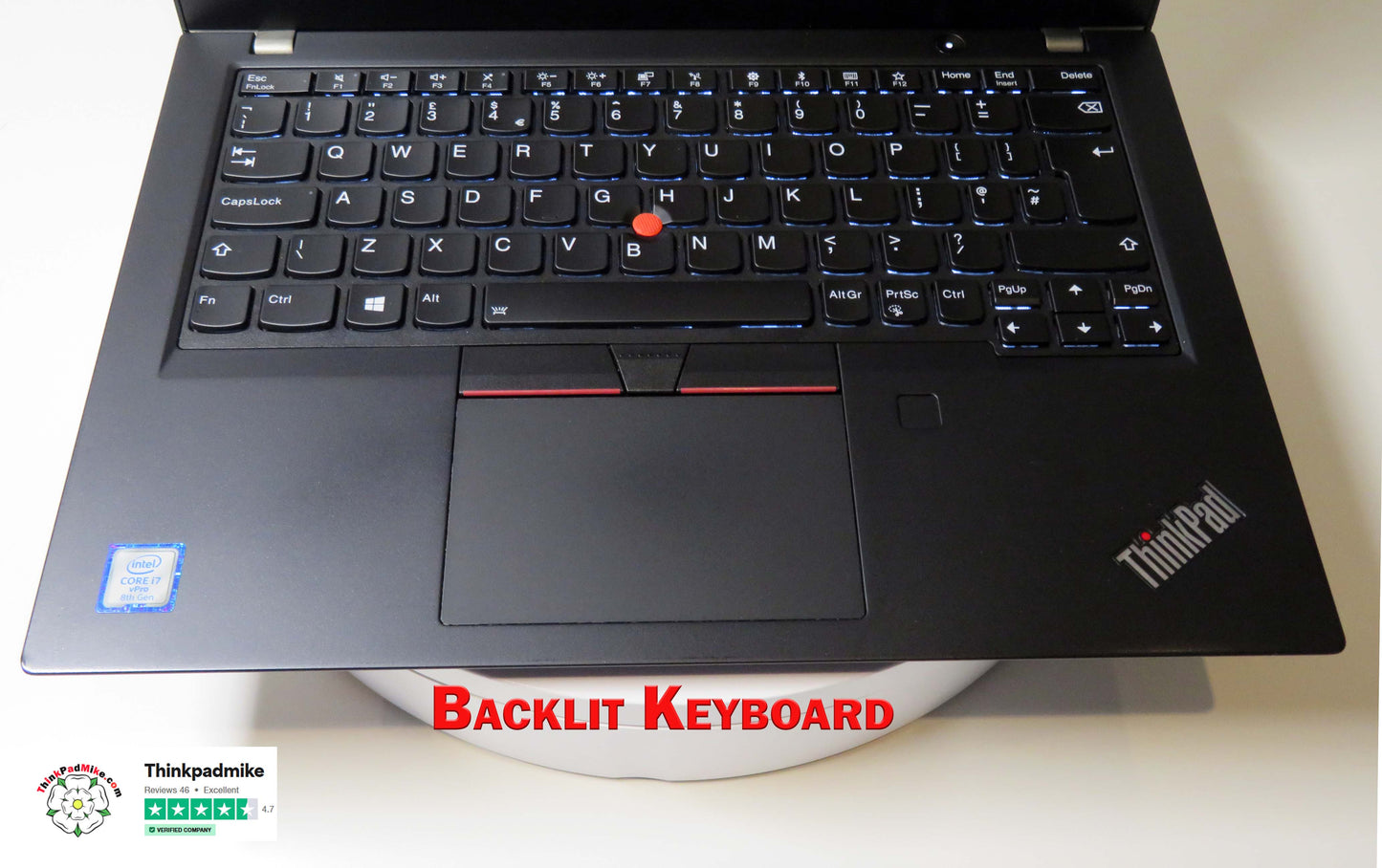 Lenovo ThinkPad x390 i7 1.9Ghz 8665U 16GB RAM 512GB SSD IPS Touch Screen B\L KB (1093)