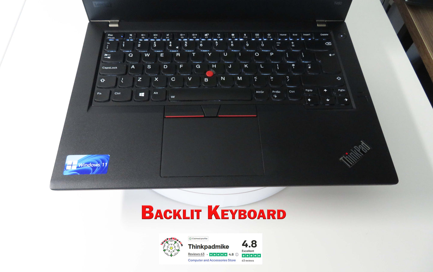 Lenovo ThinkPad T480 i7 8550U 32GB RAM 2 x 256GB SSDs IPS SCREEN B\L KB (1195)