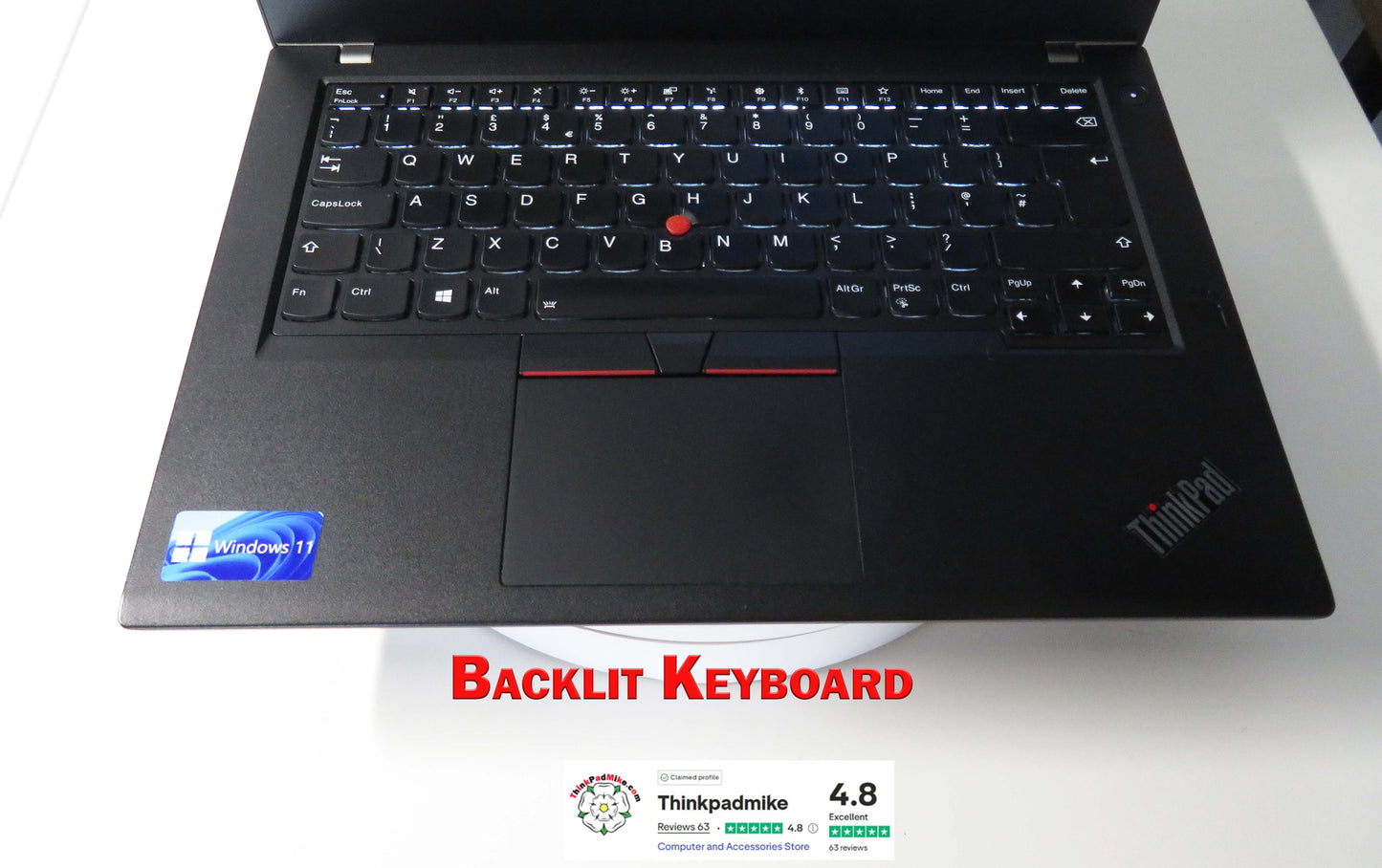 Lenovo ThinkPad T480 i7 8550U 32GB RAM 256GB SSD IPS SCREEN B\L KB (1194)