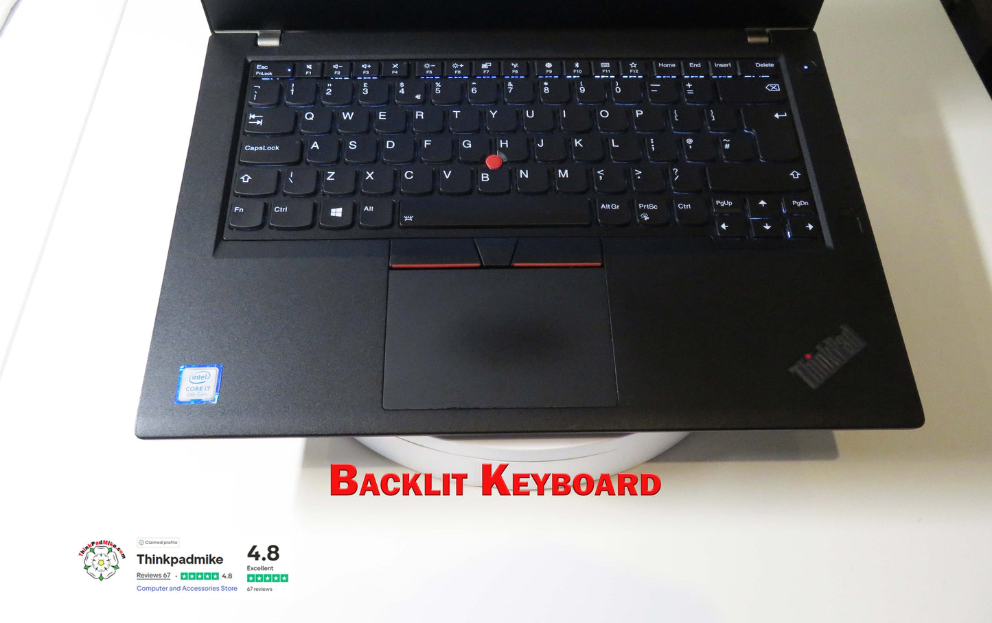 Lenovo ThinkPad T480 i7 8550U 32GB RAM 512GB SSD IPS SCREEN (1219)