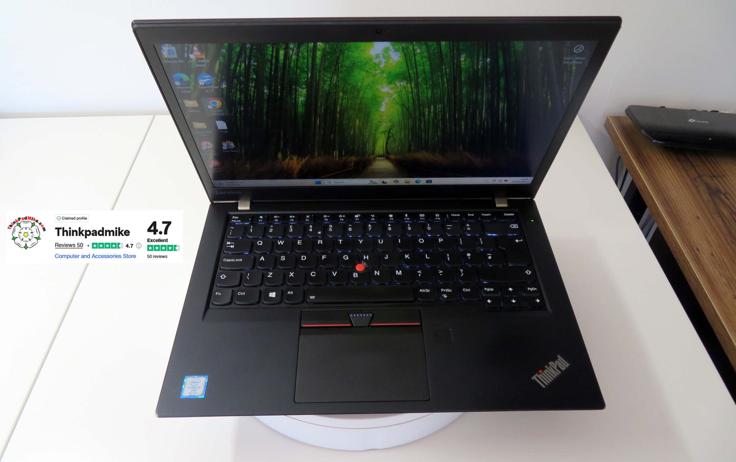 Lenovo ThinkPad T470s i7 7600U 2.8Ghz 20GB RAM 256GB SSD IPS Touch Screen B\LKB (1130)