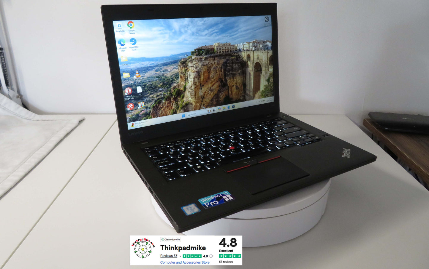 Lenovo ThinkPad T460 i7 6600U 2.6Ghz 16GB RAM 240GB SSD IPS Screen B\L KB (797)