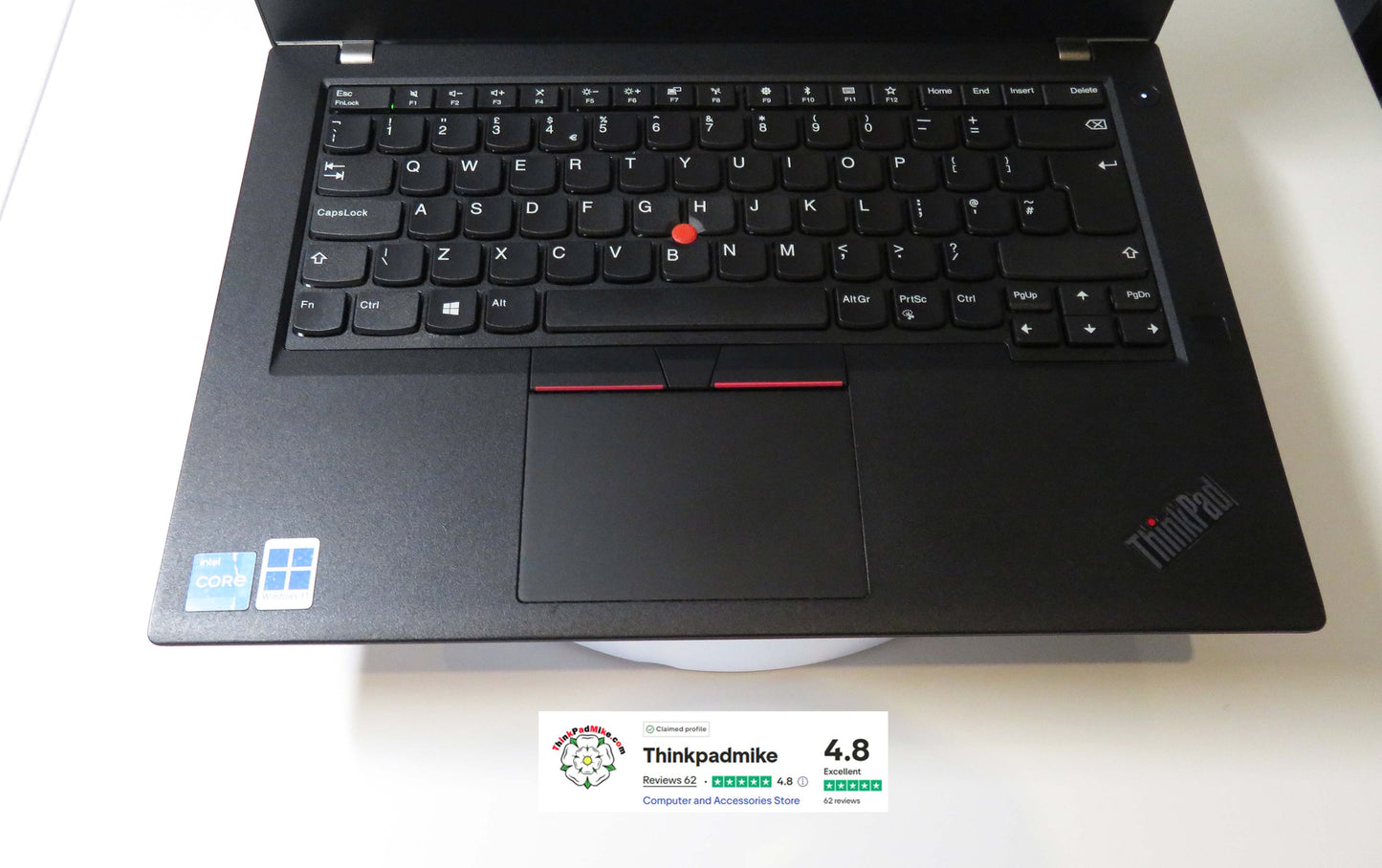 Lenovo ThinkPad T480 i5 8350U 32GB RAM 256GB SSD IPS SCREEN WIN11 (1190)
