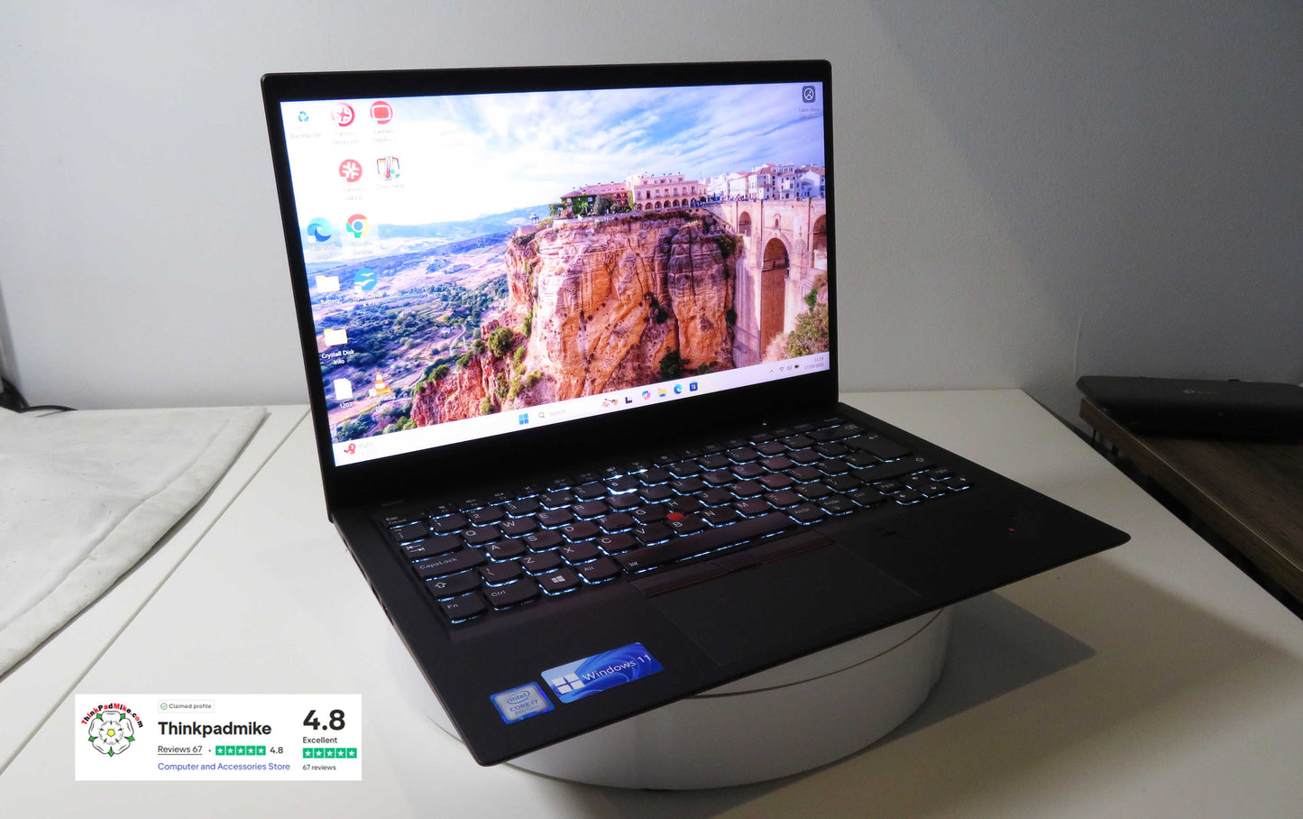 Lenovo ThinkPad x1 Carbon 6th Gen i7 8550U 1.8Ghz 16GB RAM 512GB SSD IPS WQHD Screen B\LKB (1203)