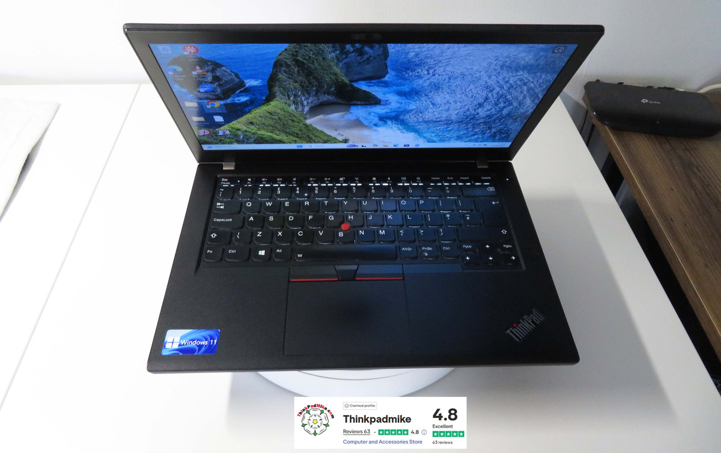 Lenovo ThinkPad T480 i7 8550U 32GB RAM 256GB SSD IPS SCREEN B\L KB (1194)