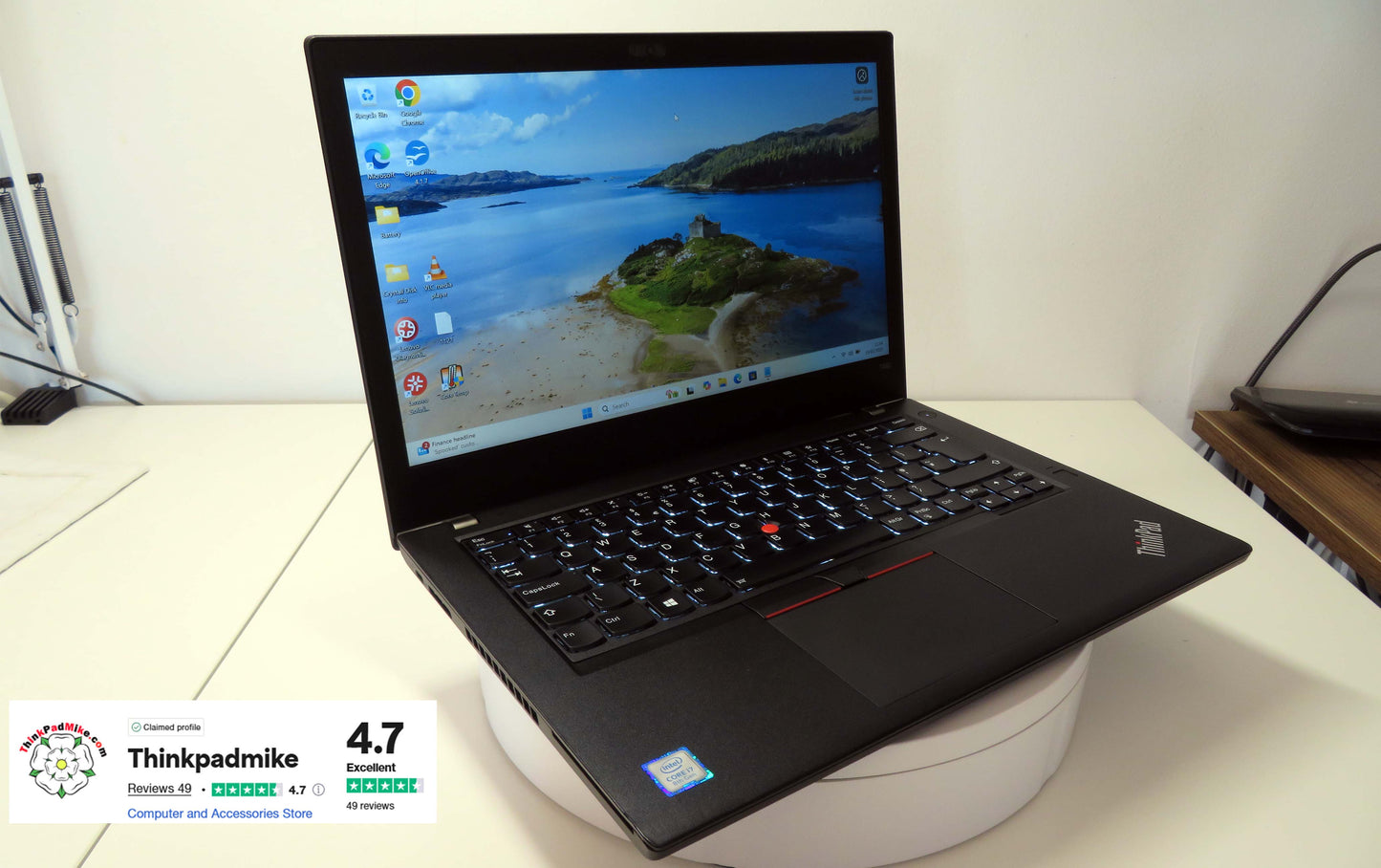 Lenovo ThinkPad T480 i7 8550U 64GB RAM 256GB+256GB SSDs IPS FHD SCREEN B\L KB (1121)