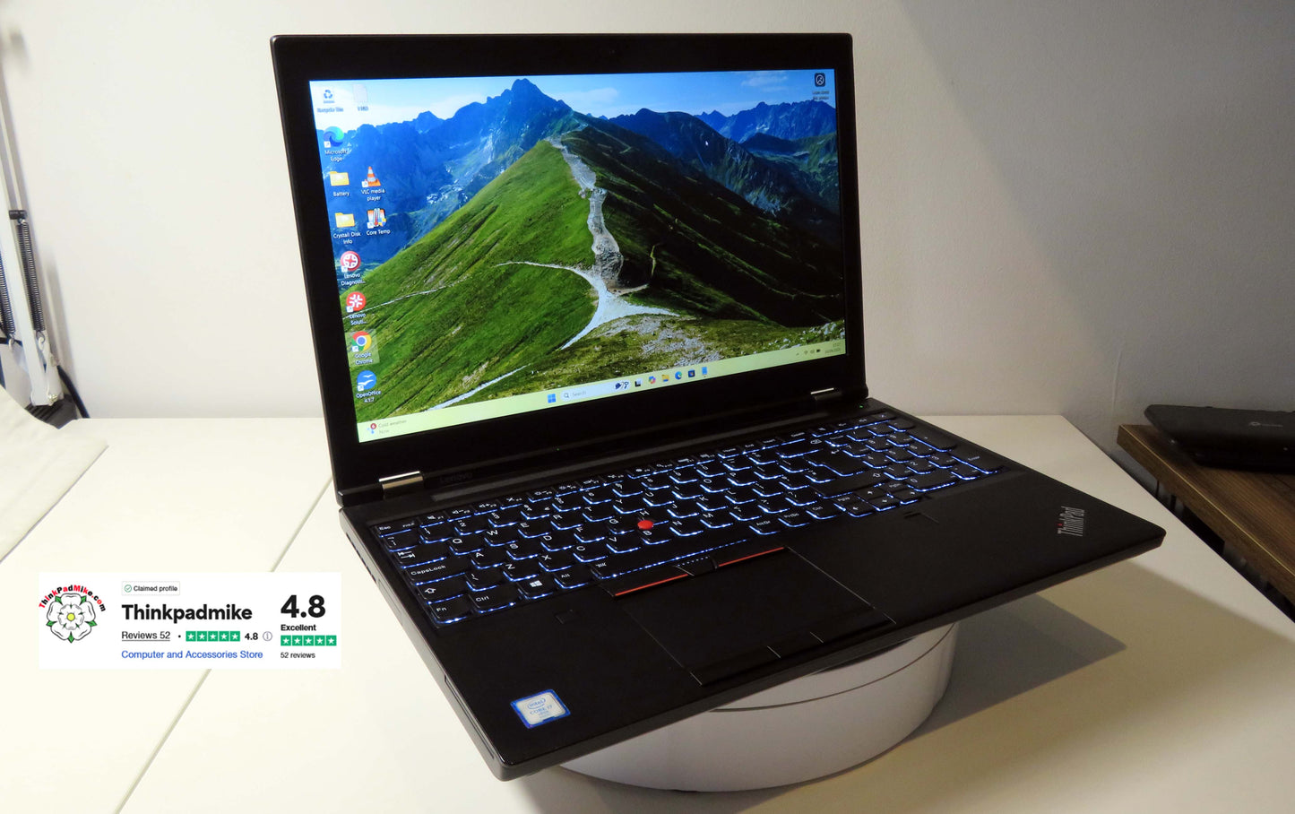Lenovo ThinkPad P50 i7 6820HQ 64GB RAM 256GB+256GB SSDs IPS NVIDIA M1000M (1108)