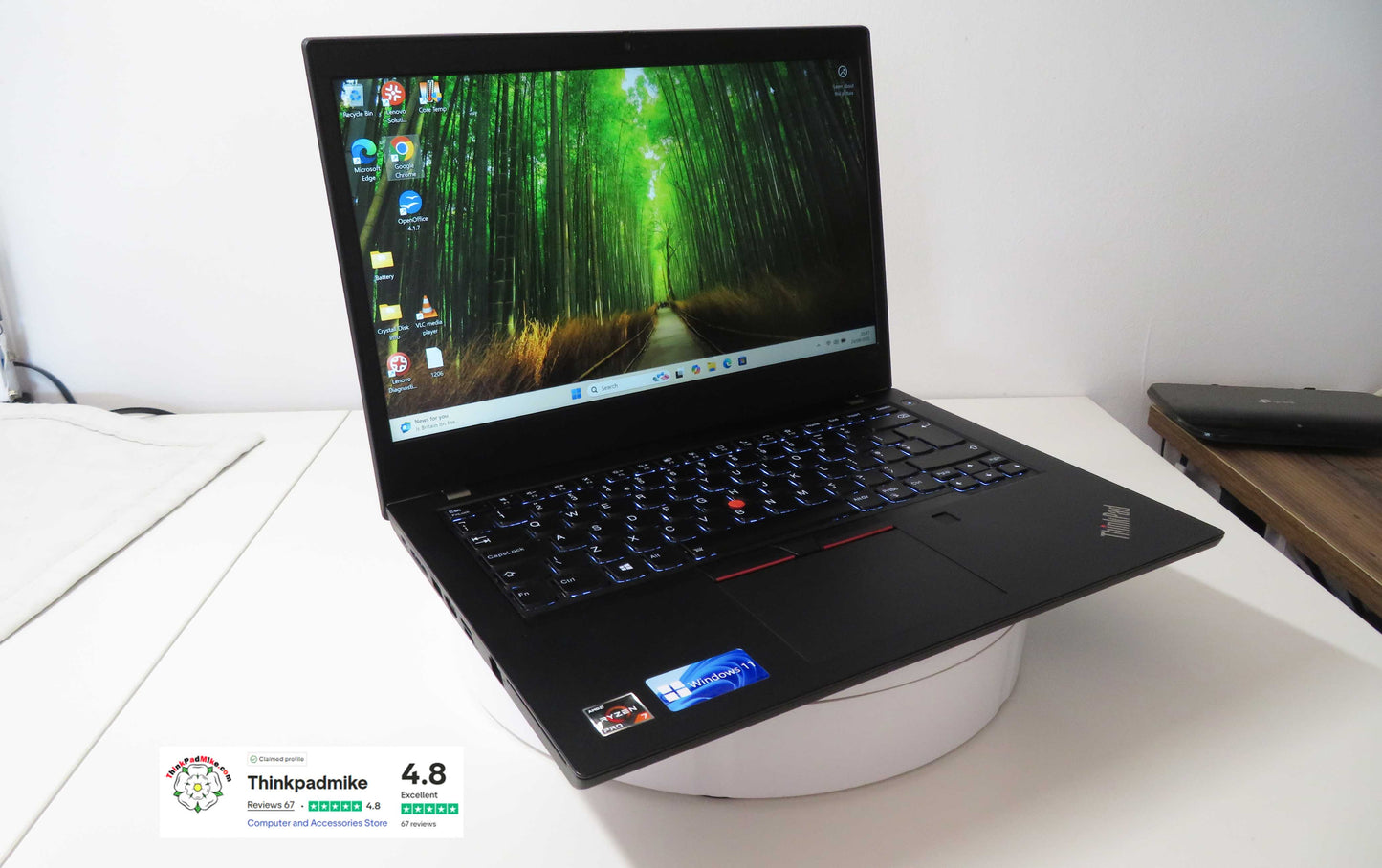 Lenovo ThinkPad L14 AMD Ryzen 7 Pro 8 CORE 32GB RAM 256GB SSD IPS FHD SCREEN (1206)