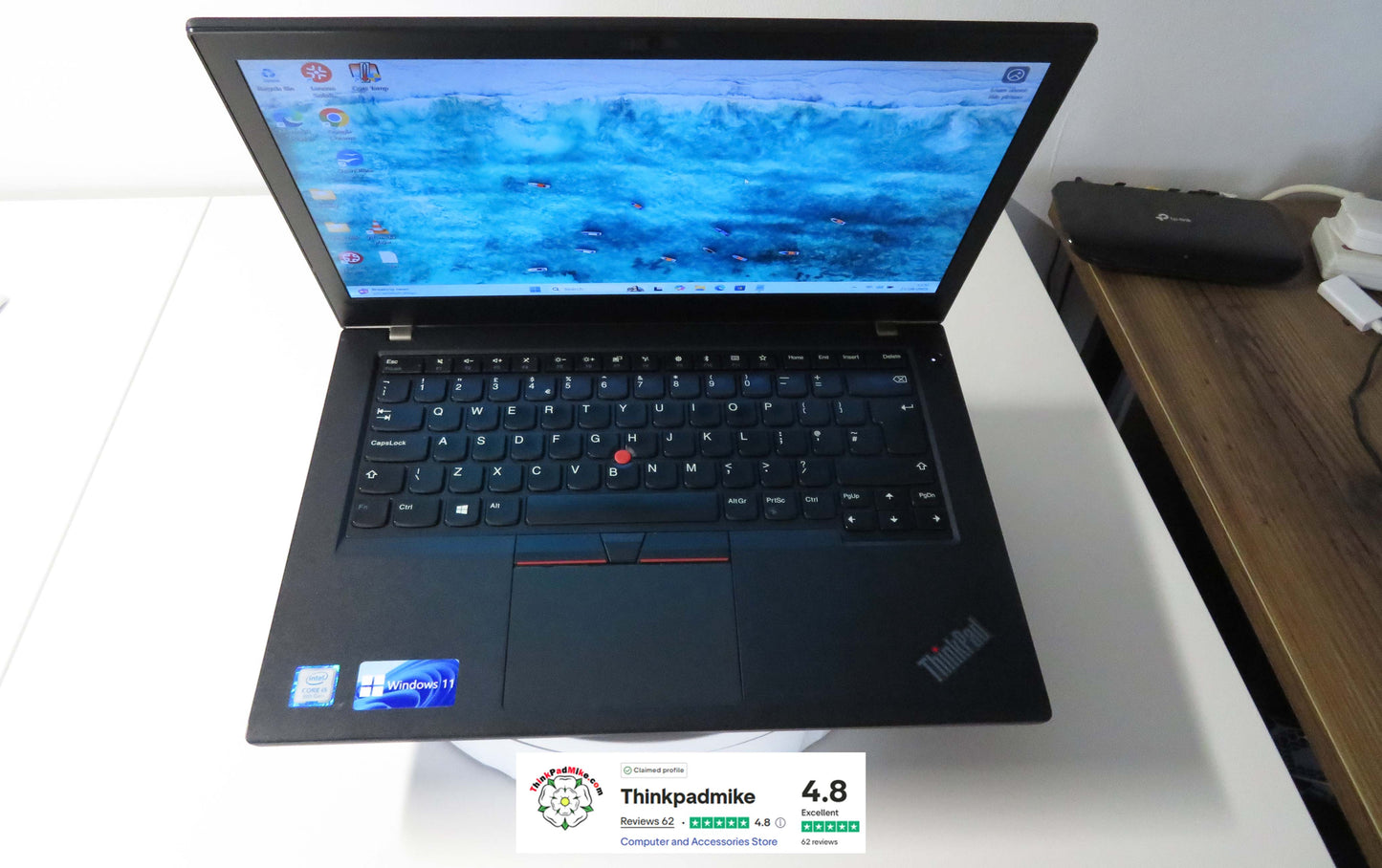 Lenovo ThinkPad T480 i5 8250U 16GB RAM 256GB SSD IPS SCREEN WIN11 (1191)