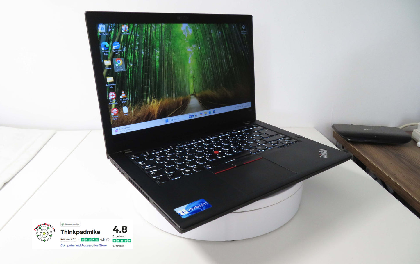 Lenovo ThinkPad T480 i7 8550U 32GB RAM 2 x 256GB SSDs IPS SCREEN B\L KB (1195)