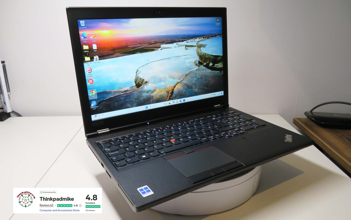 Lenovo ThinkPad P52 i7 *HEX CORE* 8750H 2.20Ghz 32GB RAM 256GB+512GB+256GB+500GB IPS B\L KB NVIDIA P1000 (1097)