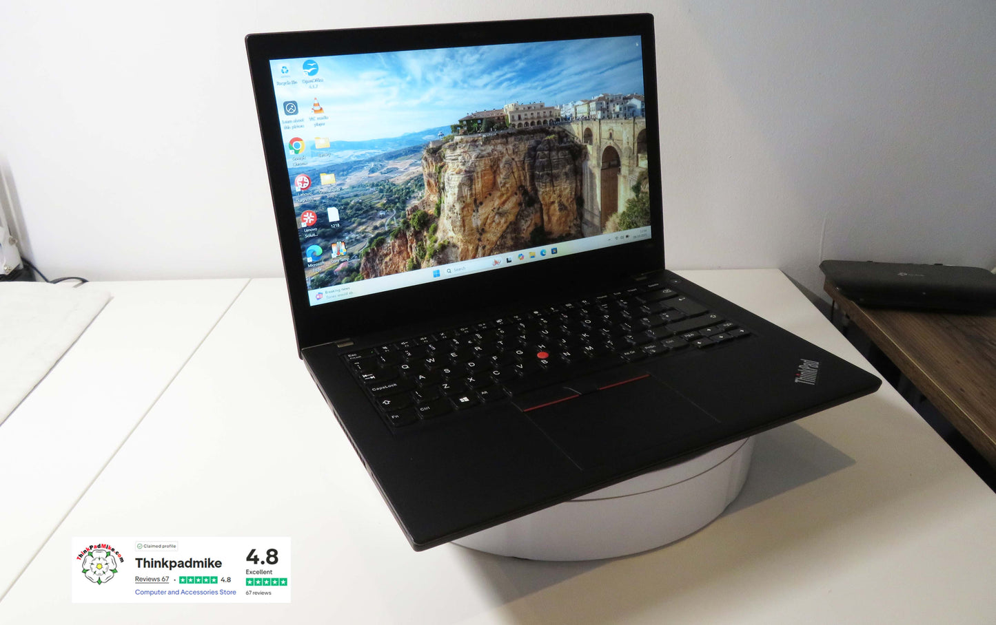 Lenovo ThinkPad T480 i7 8650U 16GB RAM 512GB SSD FHD SCREEN (1218)