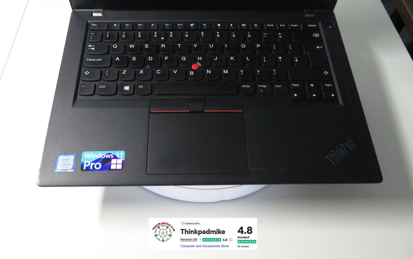 Lenovo ThinkPad T480 i5 8250U 16GB RAM 256GB SSD IPS SCREEN WIN11 (1183)