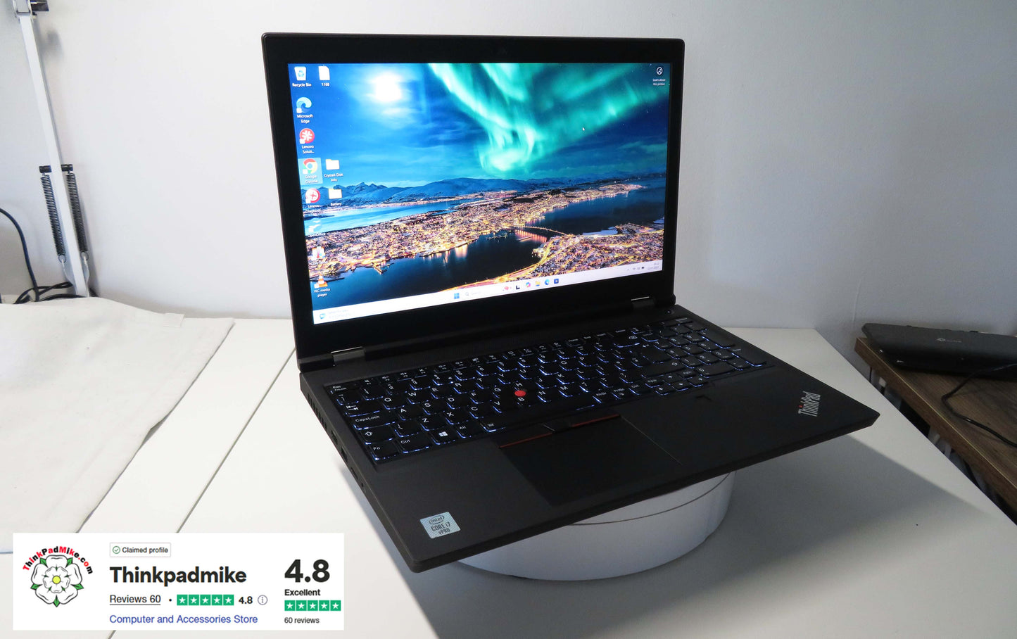 Lenovo ThinkPad P15 i7 10850H *6 CORE* 64GB RAM 512GB SSD IPS NVIDIA T2000 WIN11 (1168)