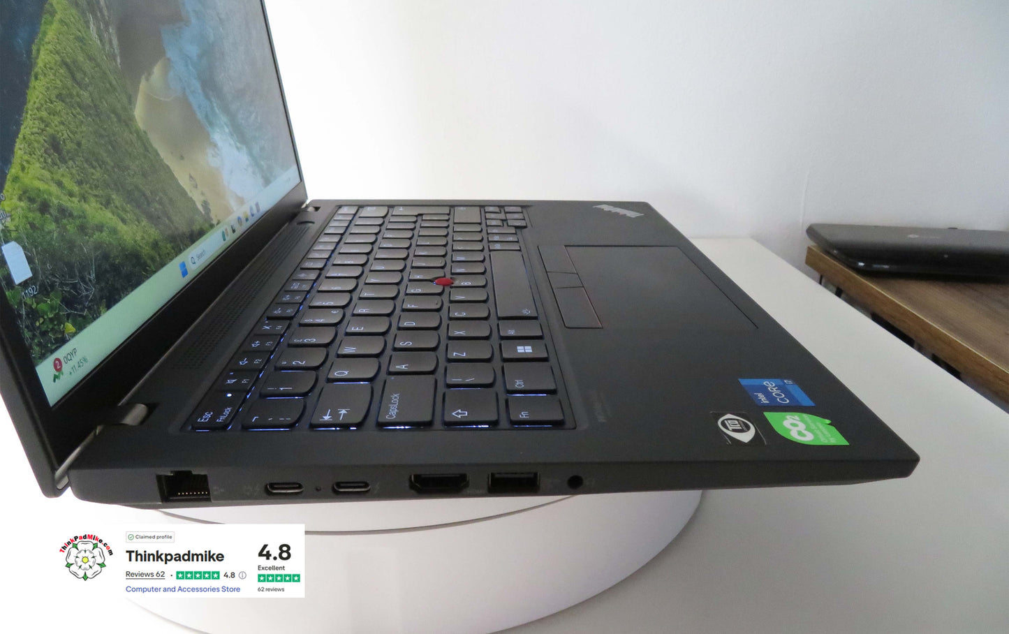 Lenovo ThinkPad P14s i7 1260P **12 Core** 32GB RAM 512GB SSD IPS NVIDIA T550 WIN11 (1192)