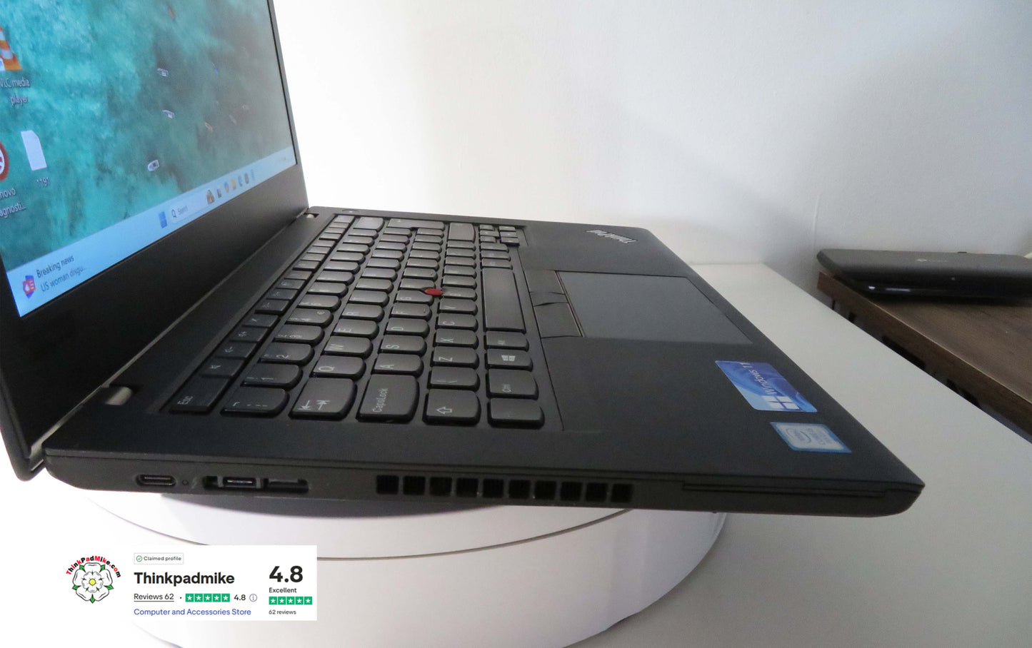 Lenovo ThinkPad T480 i5 8250U 16GB RAM 256GB SSD IPS SCREEN WIN11 (1191)
