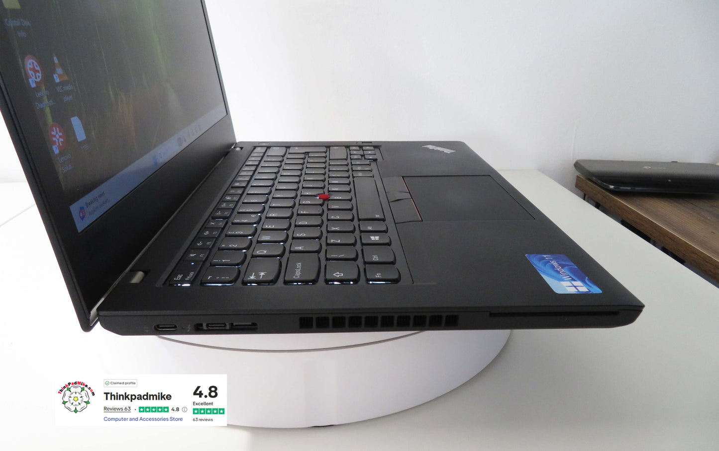 Lenovo ThinkPad T480 i7 8550U 32GB RAM 2 x 256GB SSDs IPS SCREEN B\L KB (1195)