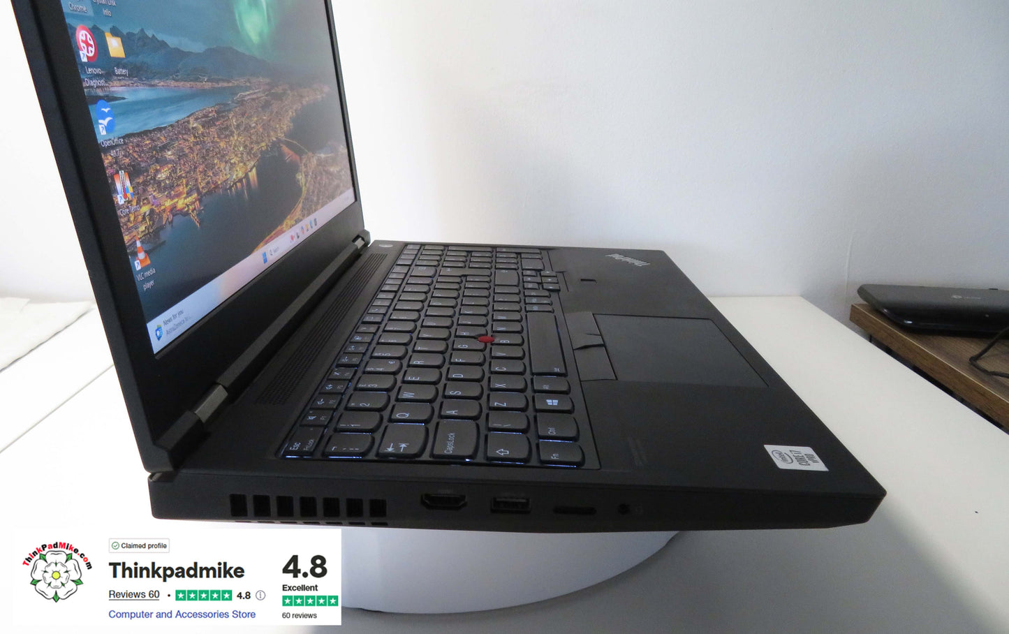 Lenovo ThinkPad P15 i7 10850H *6 CORE* 64GB RAM 512GB SSD IPS NVIDIA T2000 WIN11 (1168)