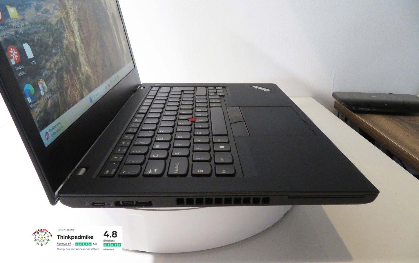Lenovo ThinkPad T480 i7 8650U 16GB RAM 512GB SSD FHD SCREEN (1218)