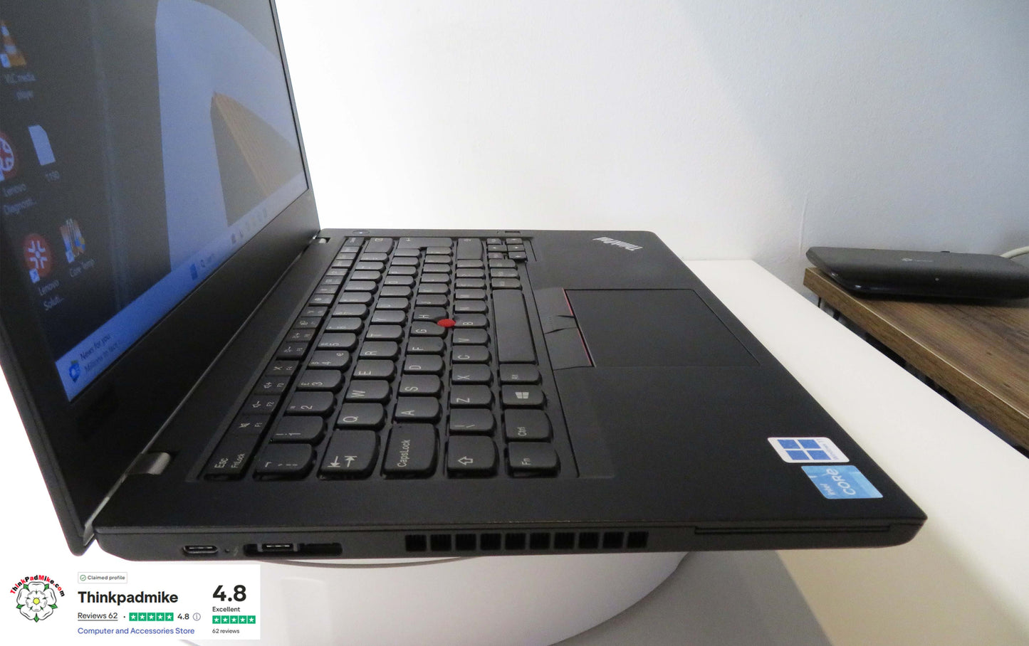 Lenovo ThinkPad T480 i5 8350U 32GB RAM 256GB SSD IPS SCREEN WIN11 (1190)