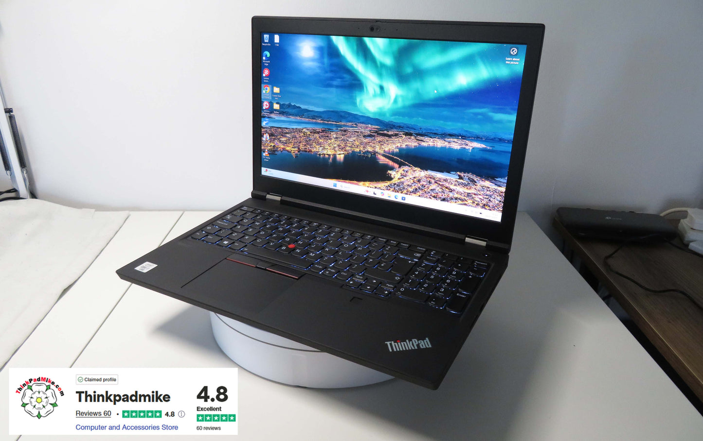 Lenovo ThinkPad P15 i7 10850H *6 CORE* 64GB RAM 512GB SSD IPS NVIDIA T2000 WIN11 (1168)