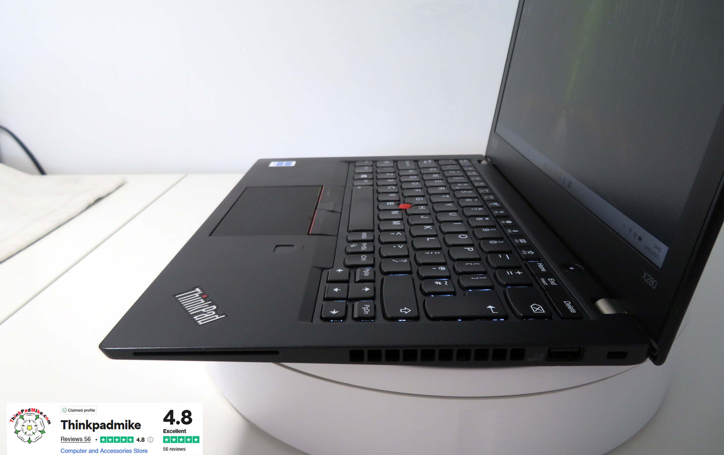 Lenovo ThinkPad x280 i7 8550U 1.8Ghz 8GB RAM 250GB SSD IPS Screen Backlit Keyboard WIN11 (846)