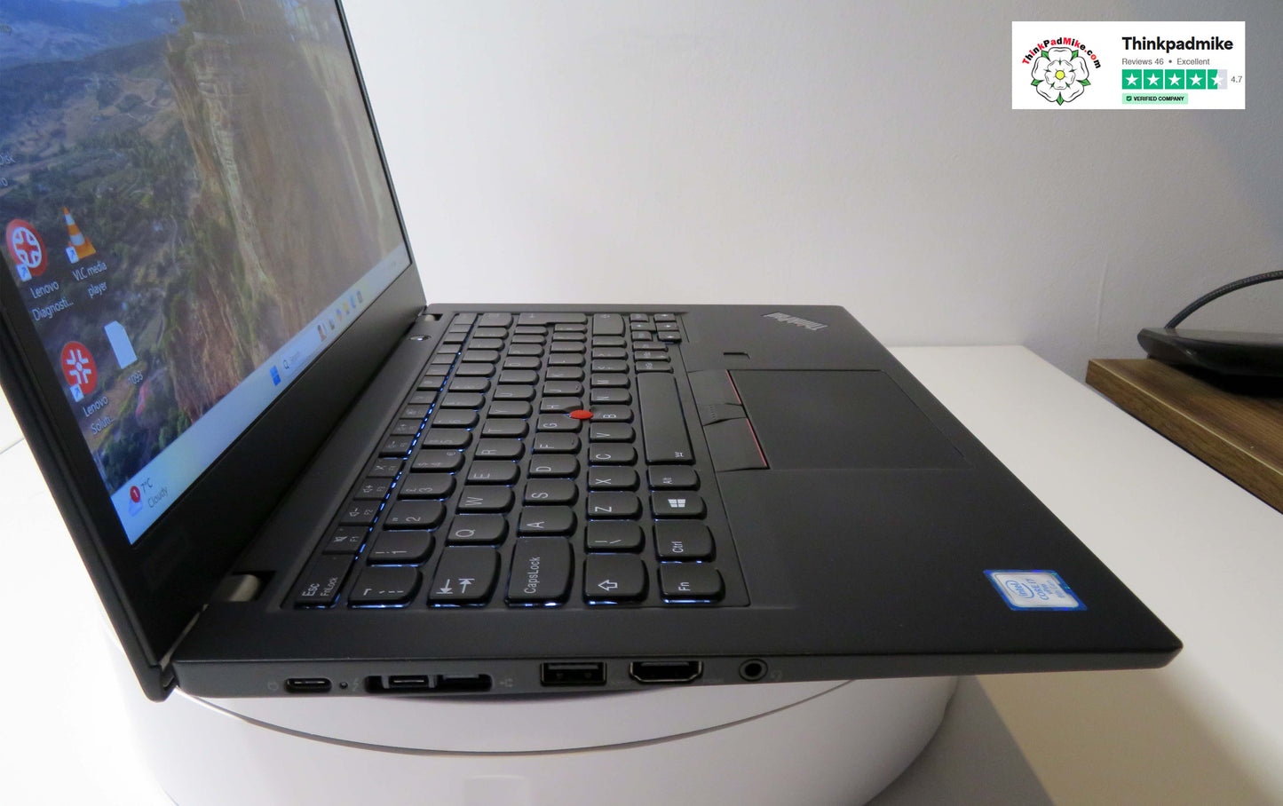 Lenovo ThinkPad x390 i7 1.9Ghz 8665U 16GB RAM 512GB SSD IPS Touch Screen B\L KB (1093)