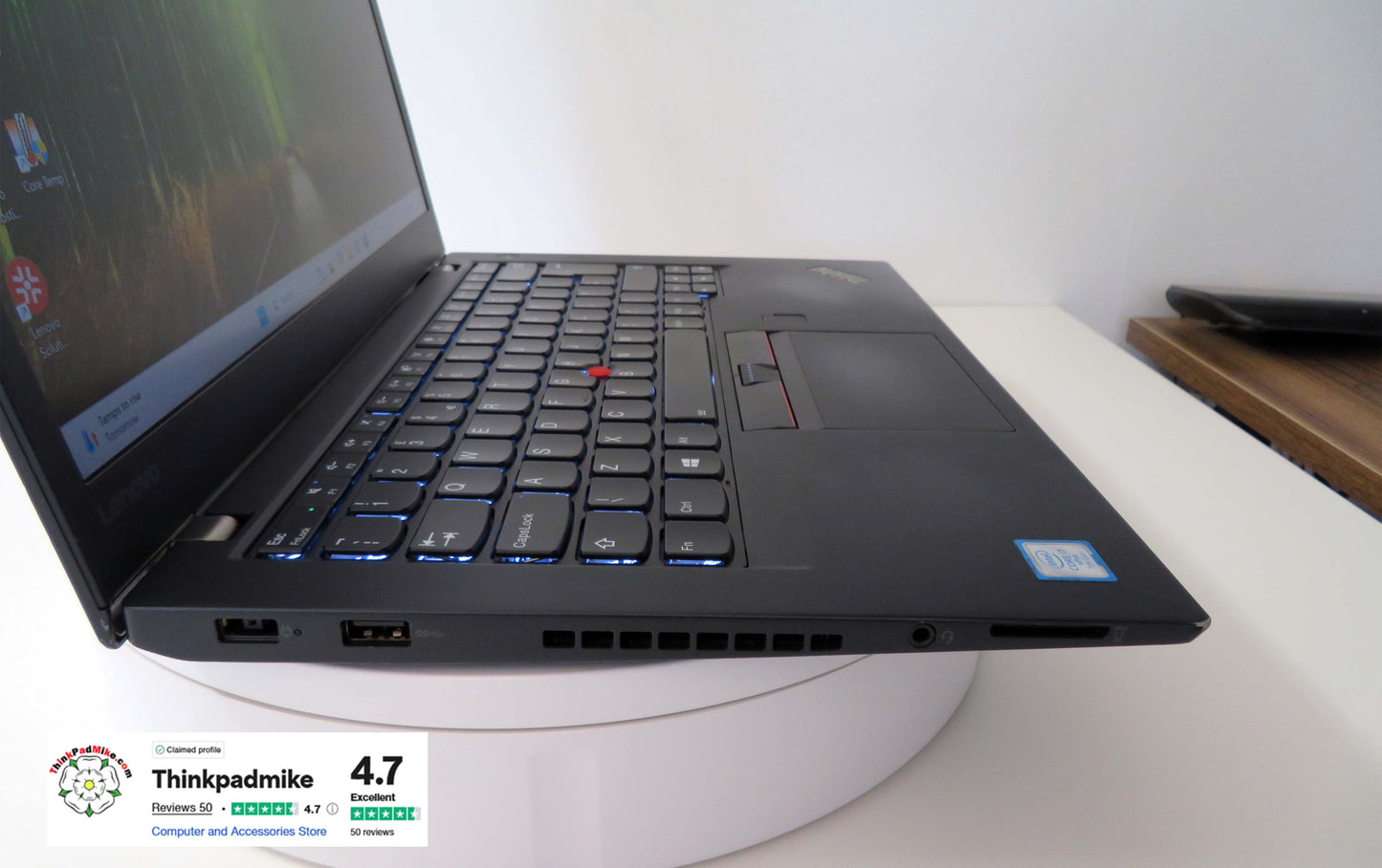 Lenovo ThinkPad T470s i7 7600U 2.8Ghz 20GB RAM 256GB SSD IPS Touch Screen B\LKB (1130)