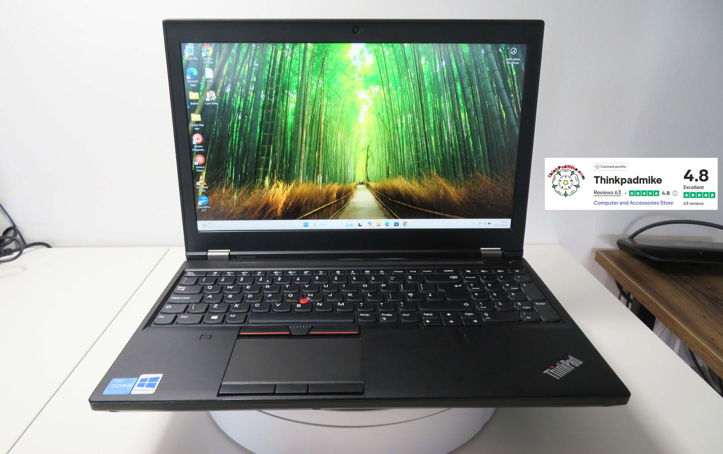 Lenovo ThinkPad P50 i7 6820HQ 48GB RAM 256GB SSD IPS NVIDIA M1000M (1105)