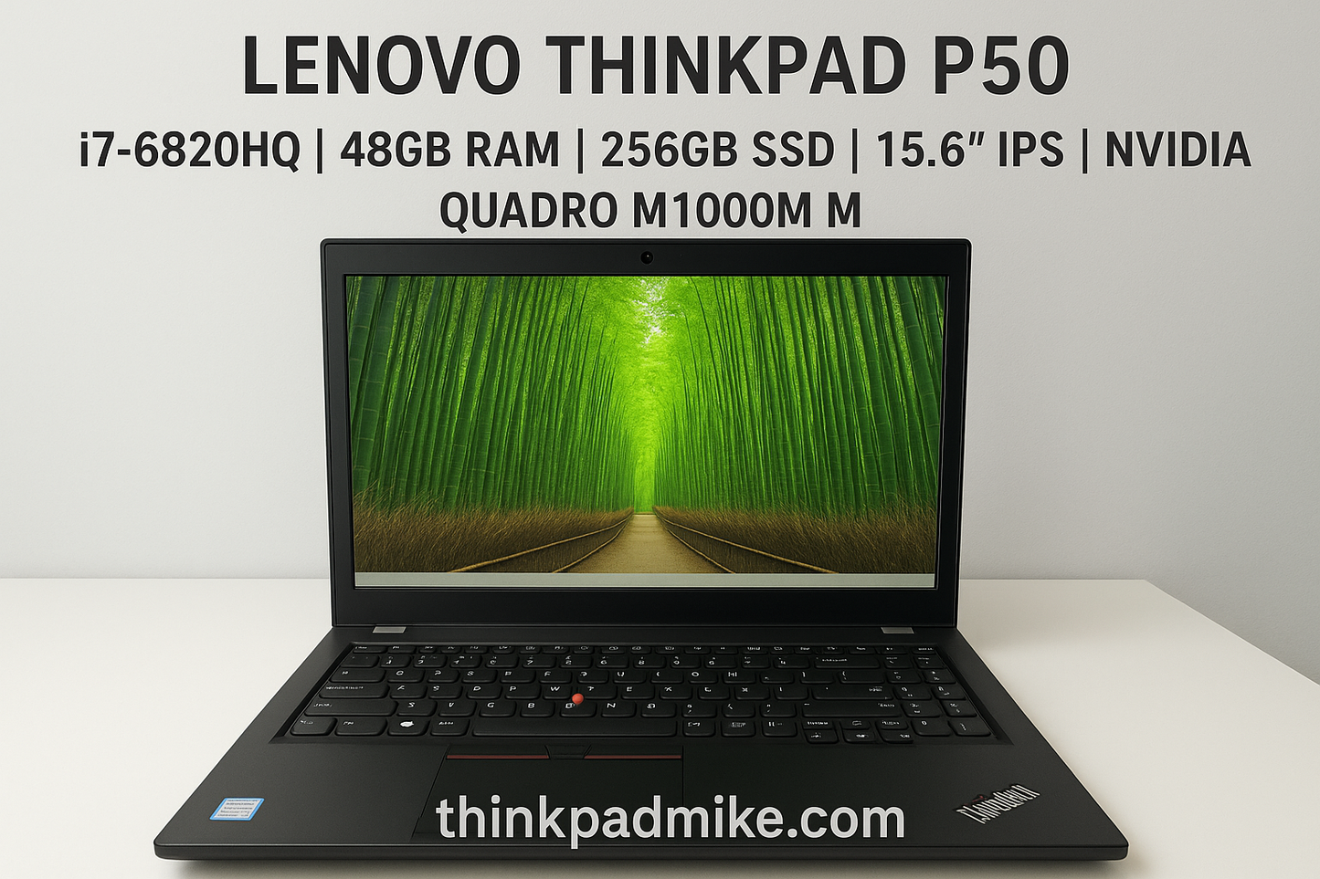 Lenovo ThinkPad P50 i7 6820HQ 48GB RAM 256GB SSD IPS NVIDIA M1000M (1105)