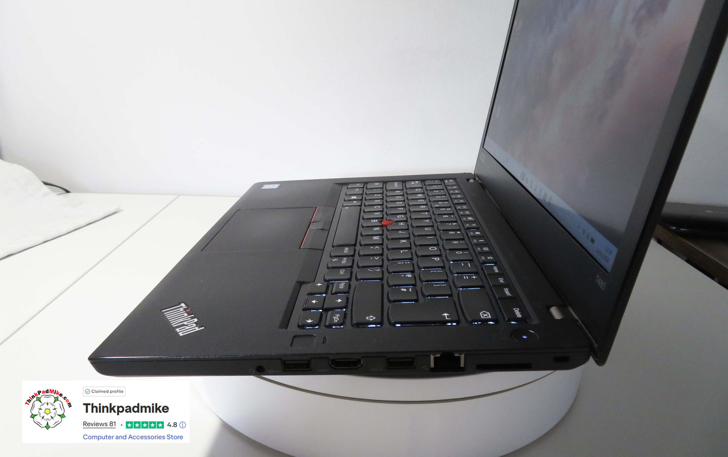 Lenovo ThinkPad T480 i7 8550U 32GB RAM 256GB SSD IPS SCREEN (1307)