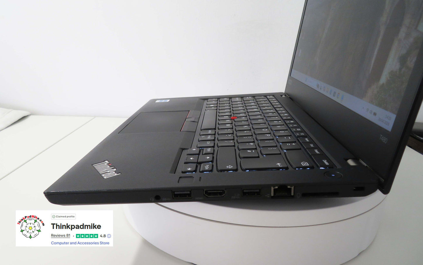 Lenovo ThinkPad T480 i7-8550U 16GB 512GB SSD (2x256GB) 14" FHD Backlit (1333)