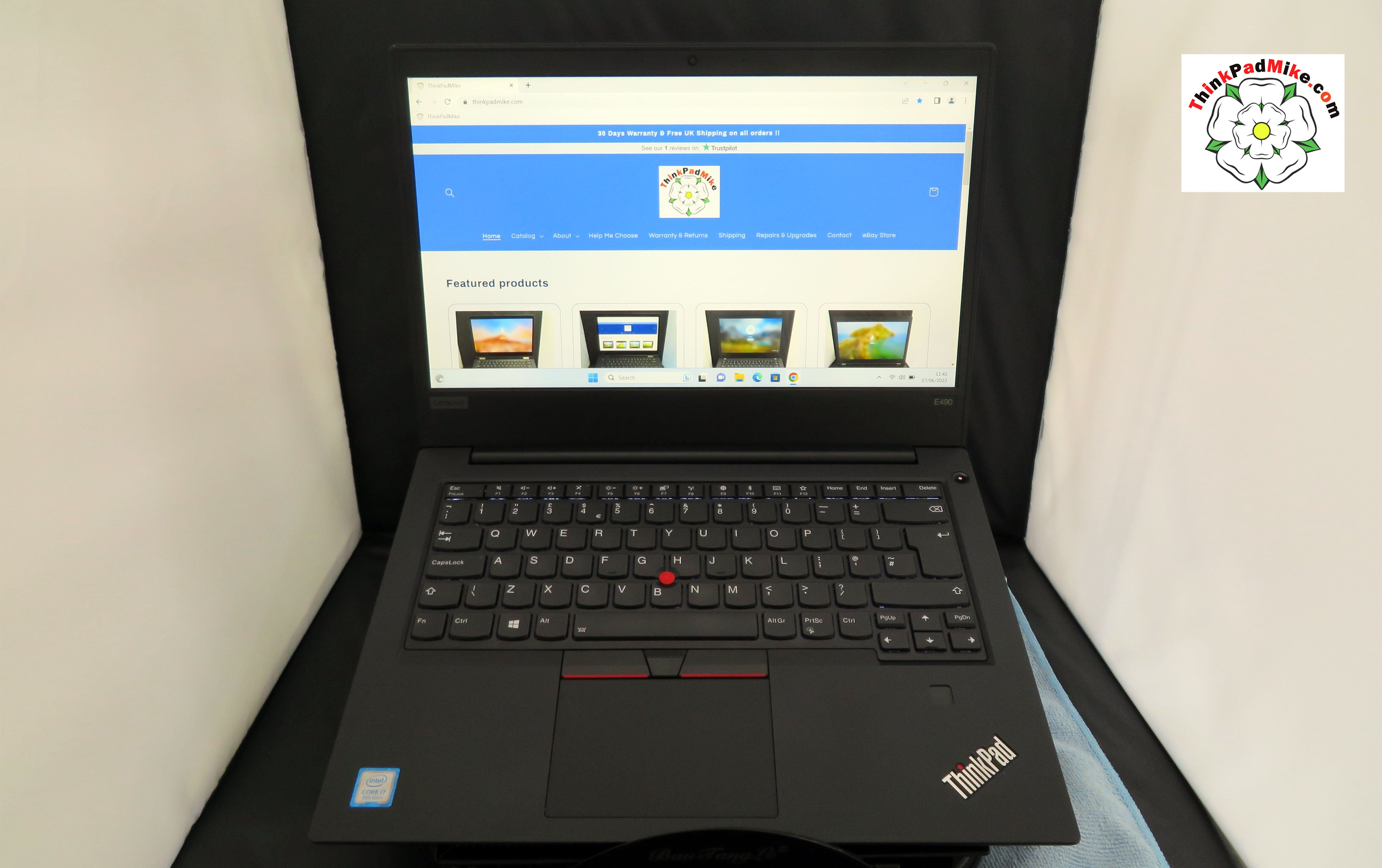 Lenovo ThinkPad E490 i7 8565U 1.8Ghz 16GB RAM 256GB + 480G